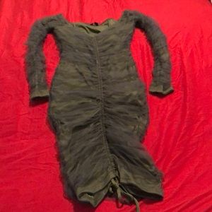 Never used olive green midi dress